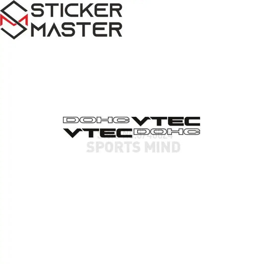 DOHC VTEC Sticker | Honda Civic ve Accord Yan Kapı Logosu (Çift) Sticker Master