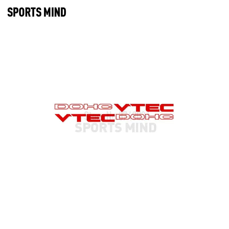 DOHC VTEC Sticker | Honda Civic ve Accord Yan Kapı Logosu (Çift) Sticker Master
