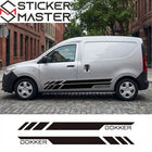 Dacia Dokker Sticker Yan Kapı Şerit Seti | Sticker Master