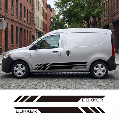Dacia Dokker Sticker Yan Kapı Şerit Seti | Sticker Master - Sticker Master