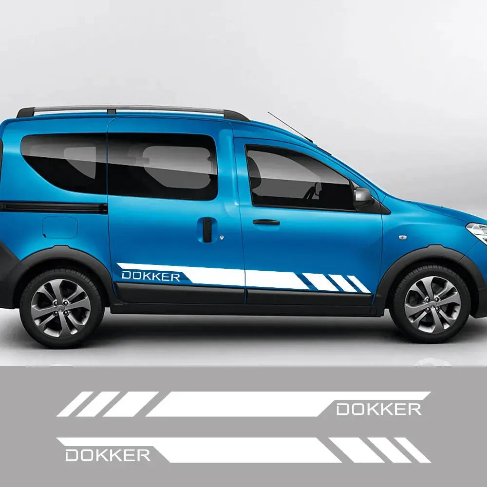Dacia Dokker Sticker Yan Kapı Şerit Seti | Sticker Master - Sticker Master