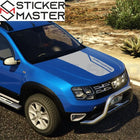 Dacia Duster Sticker Kaput Üstü Şerit ve Logo | Sticker Master