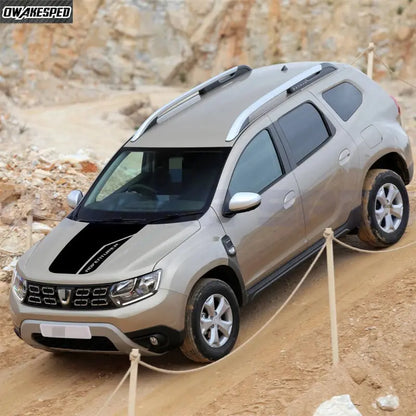 Dacia Duster Sticker Kaput Üstü Şerit ve Logo | Sticker Master - Sticker Master