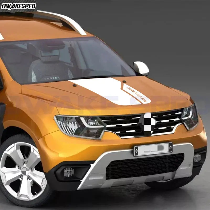 Dacia Duster Sticker Kaput Üstü Şerit ve Logo | Sticker Master - Sticker Master
