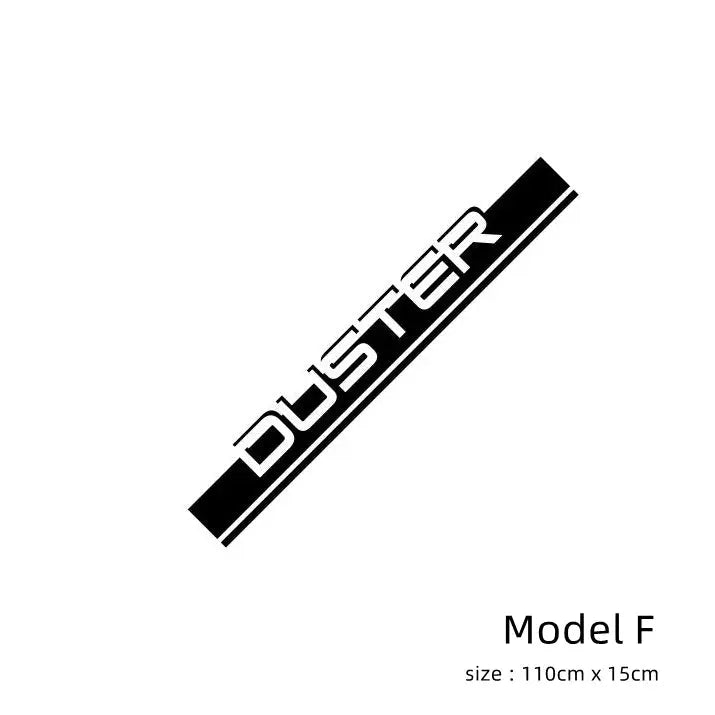 Dacia Duster Sticker Kaput Üstü Şerit ve Logo | Sticker Master - Sticker Master