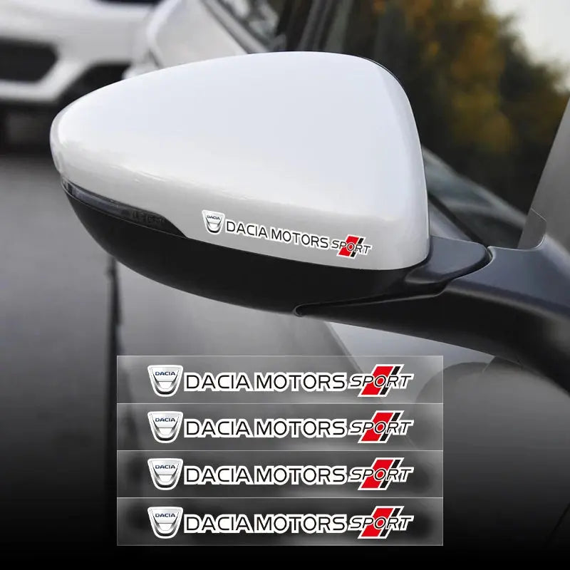Dacia Motors Sport Sticker Ayna ve Kapı Kolu Seti 4 Adet | Sticker Master - Sticker Master