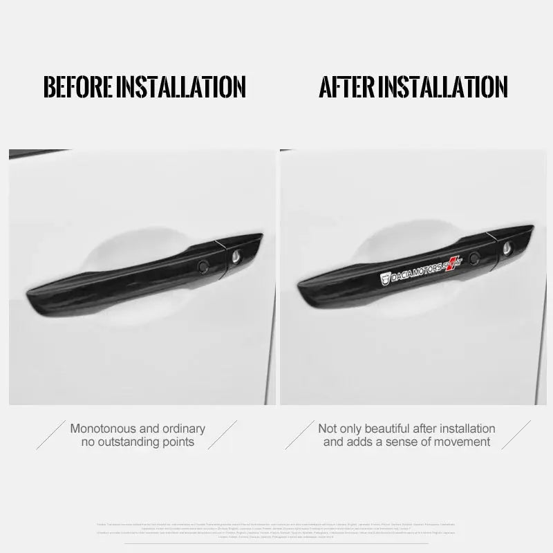 Dacia Motors Sport Sticker Ayna ve Kapı Kolu Seti 4 Adet | Sticker Master - Sticker Master