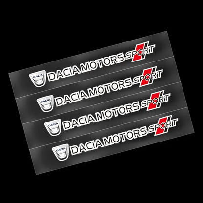 Dacia Motors Sport Sticker Ayna ve Kapı Kolu Seti 4 Adet | Sticker Master - Sticker Master