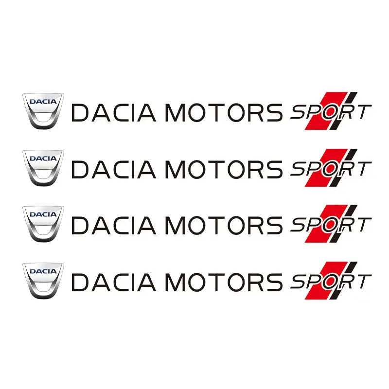 Dacia Motors Sport Sticker Ayna ve Kapı Kolu Seti 4 Adet | Sticker Master - Sticker Master