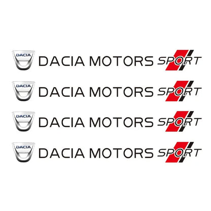 Dacia Motors Sport Sticker Ayna ve Kapı Kolu Seti 4 Adet | Sticker Master - Sticker Master
