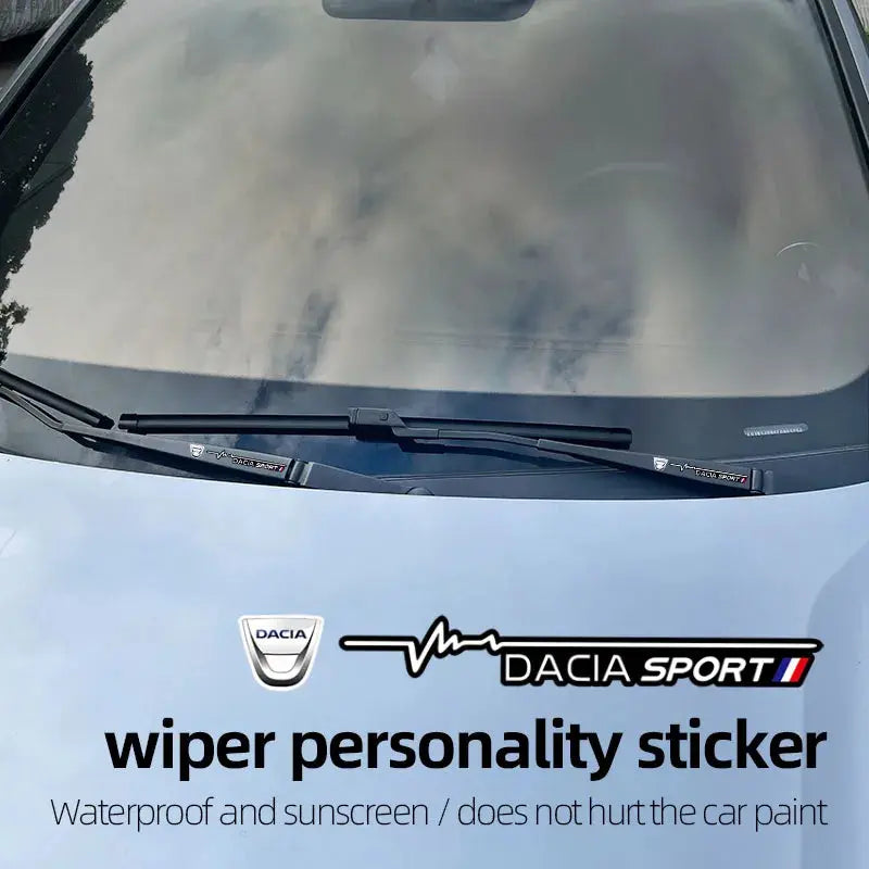 Dacia Sport Silecek Sticker Ön Cam Yazısı 2 Adet | Sticker Master - Sticker Master