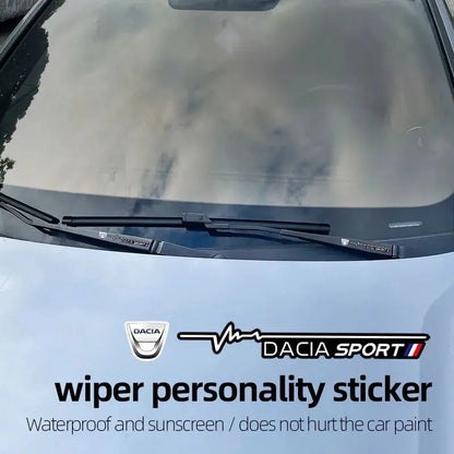 Dacia Sport Silecek Sticker Ön Cam Yazısı 2 Adet | Sticker Master - Sticker Master