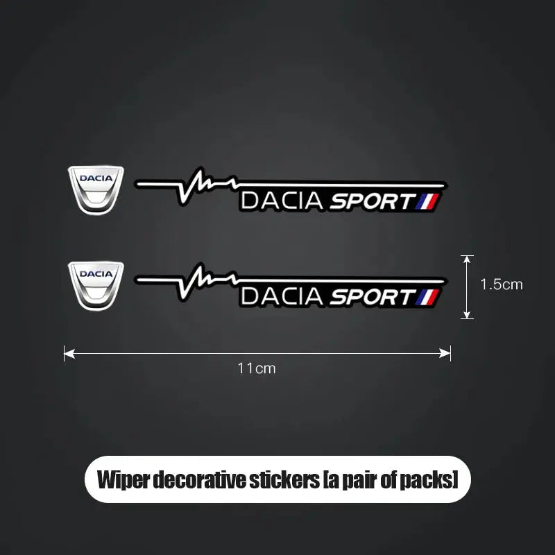 Dacia Sport Silecek Sticker Ön Cam Yazısı 2 Adet | Sticker Master - Sticker Master