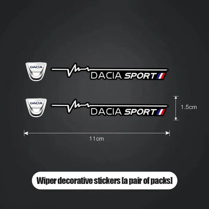 Dacia Sport Silecek Sticker Ön Cam Yazısı 2 Adet | Sticker Master - Sticker Master