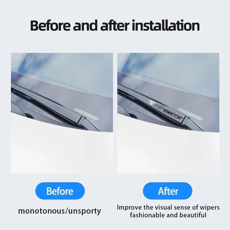 Dacia Sport Silecek Sticker Ön Cam Yazısı 2 Adet | Sticker Master - Sticker Master