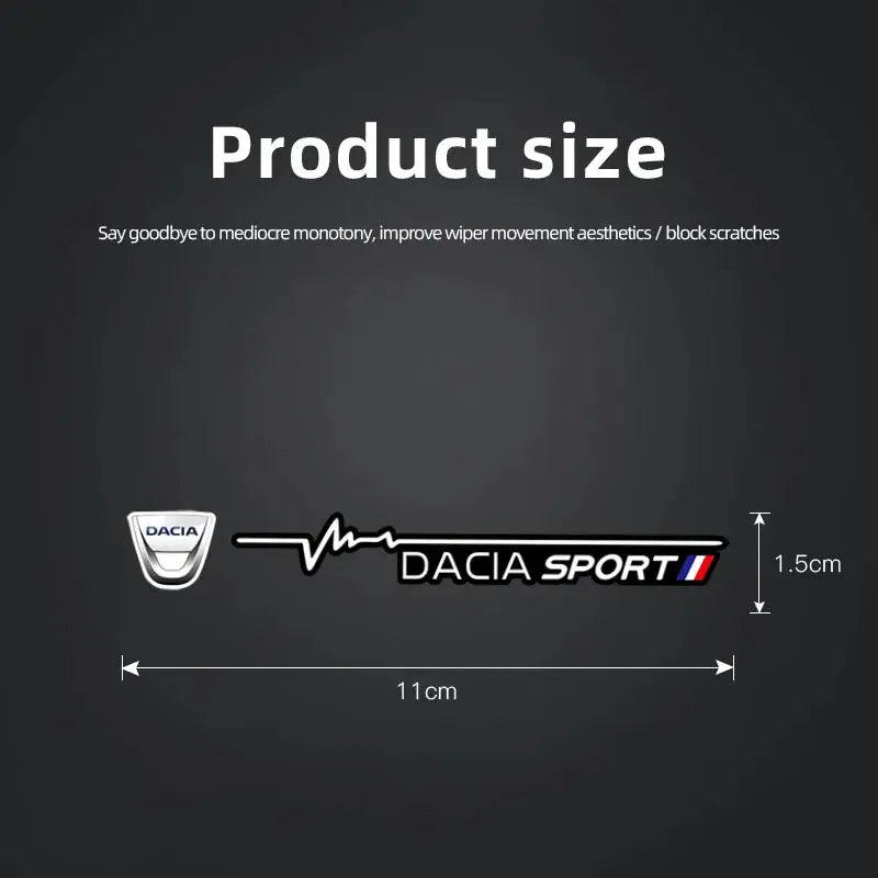Dacia Sport Silecek Sticker Ön Cam Yazısı 2 Adet | Sticker Master - Sticker Master