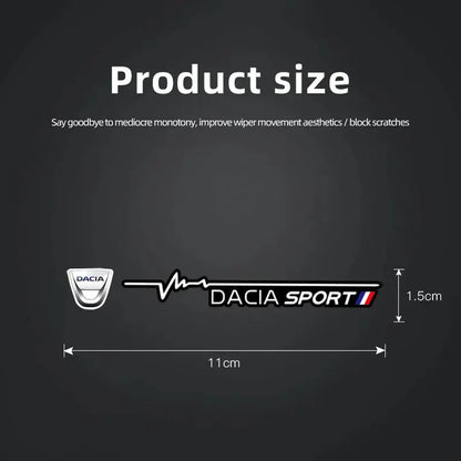 Dacia Sport Silecek Sticker Ön Cam Yazısı 2 Adet | Sticker Master - Sticker Master
