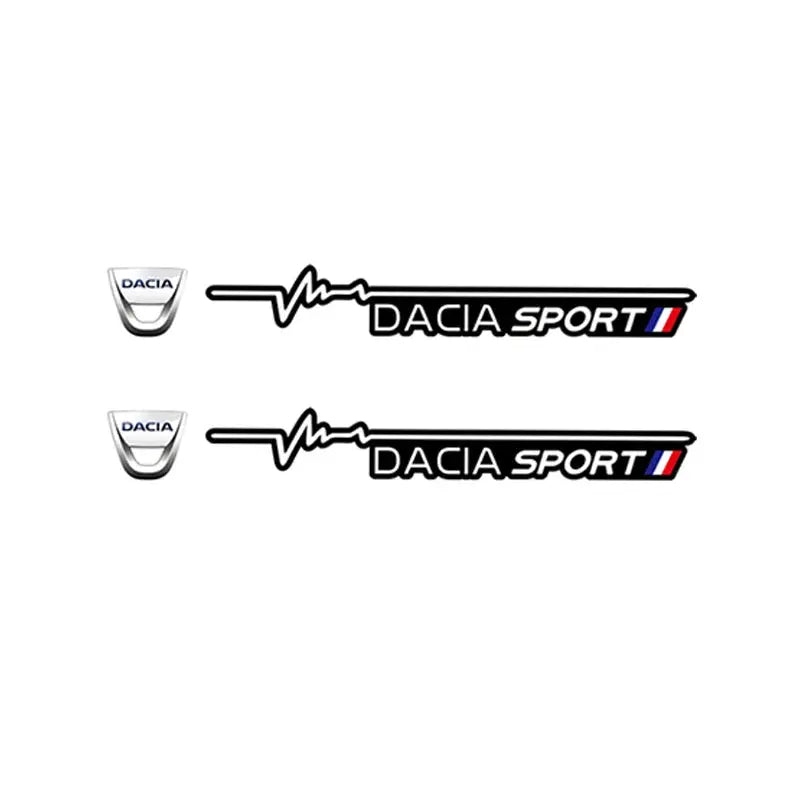 Dacia Sport Silecek Sticker Ön Cam Yazısı 2 Adet | Sticker Master - Sticker Master