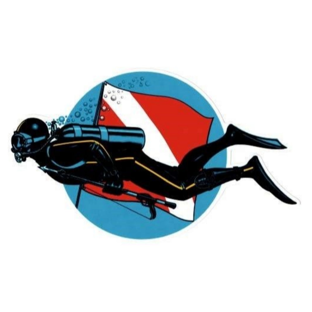 Sticker Master Dalgıç-3 Sticker Motor, Kask, Laptop, Araba, Oto Araç İçin Dayanıklı Etiket Decal 15 Cm