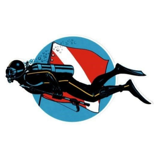 Sticker Master Dalgıç-3 Sticker Motor, Kask, Laptop, Araba, Oto Araç İçin Dayanıklı Etiket Decal 15 Cm