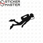 Dalgıç Sticker Scuba Diving Temalı Araba Etiketi | Sticker Master