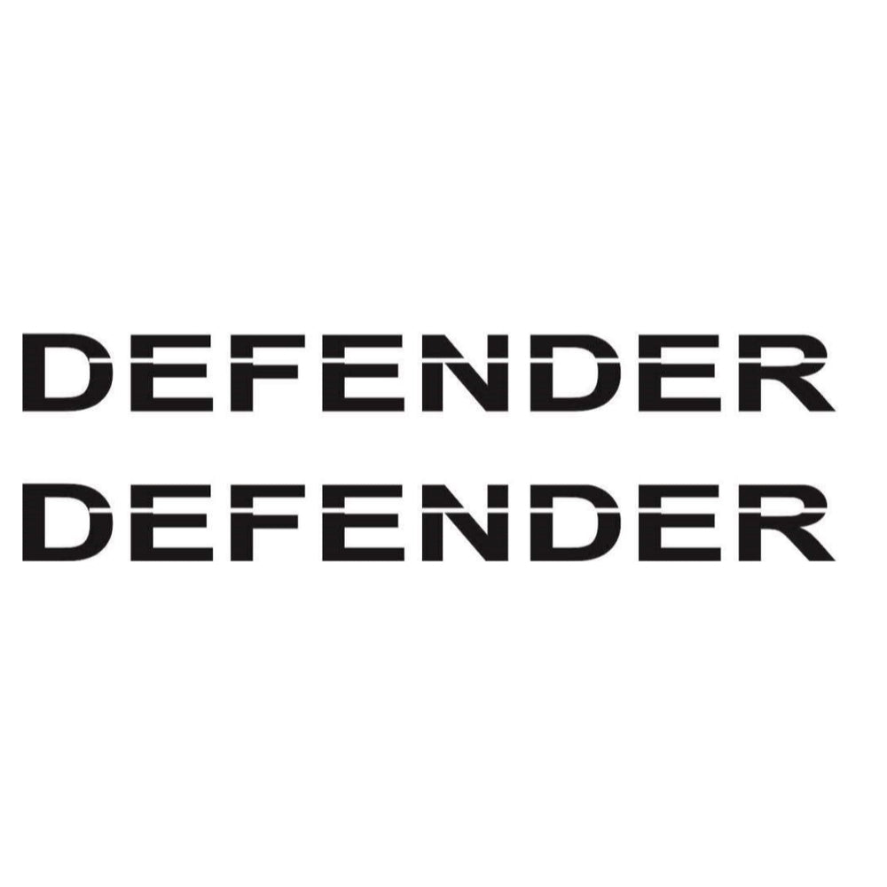 Sticker Master Defender Yazı Set Sticker – Araç, Oto İçin Dayanıklı Vinil Etiket Takımı