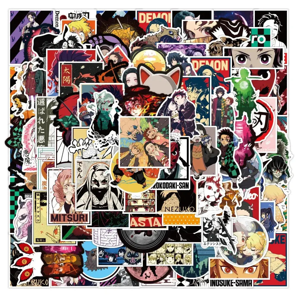 50pcs Demon Slayer Şeytan Sticker Pack | Sticker Master - Sticker Master