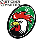Denizli Horoz Sticker 20 Plaka Şehir Sembolü 15cm | Sticker Master
