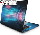 Dijital Kod Laptop Sticker - Fütüristik Tasarım | Sticker Master