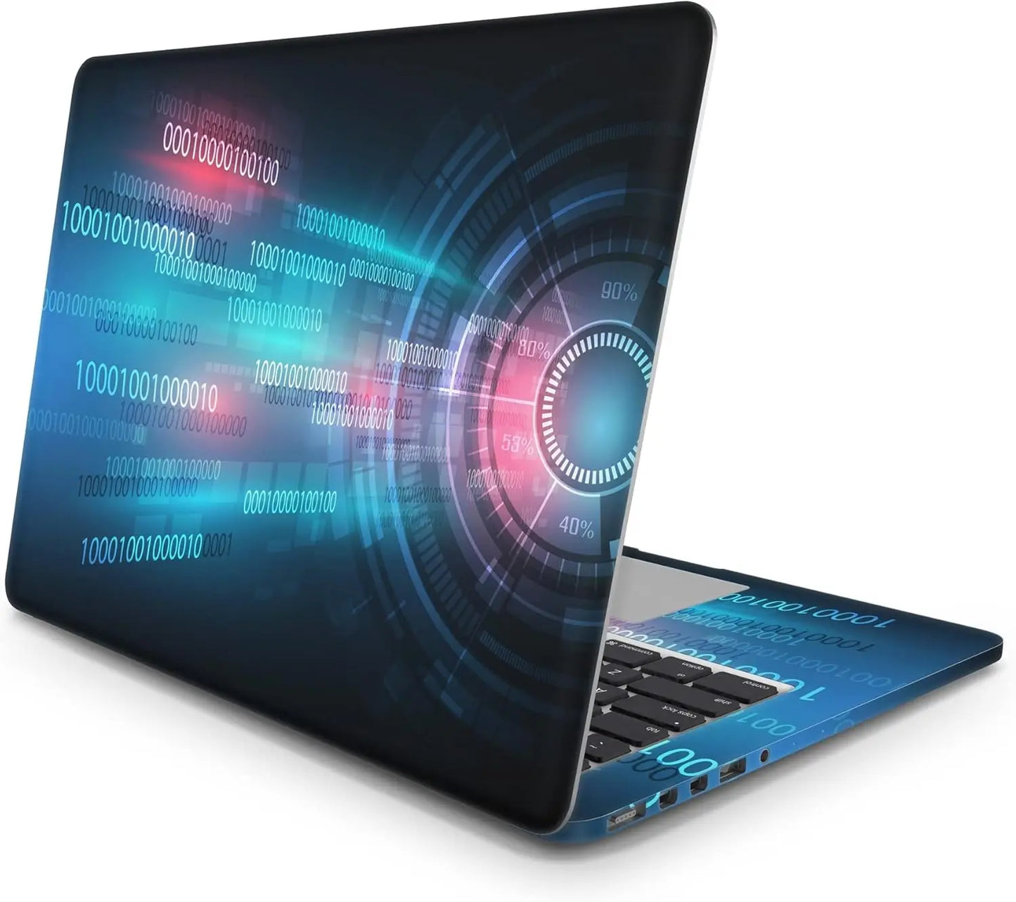 Sticker Master Digital Digit Evrensel Sticker Dizüstü Bilgisayar Vinil Sticker Decal 12" 13" 13.3" 14" 15" 15.4" 15.6 inç Dizüstü Bilgisayar Çıkartma Koruyucu Macbook Asus Acer Hp Lenovo Huawei Dell İçin - Sticker Master