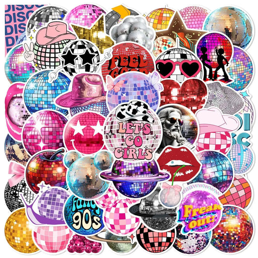 Disco Sticker Seti 50 Parça Retro Parti | Sticker Master - Sticker Master
