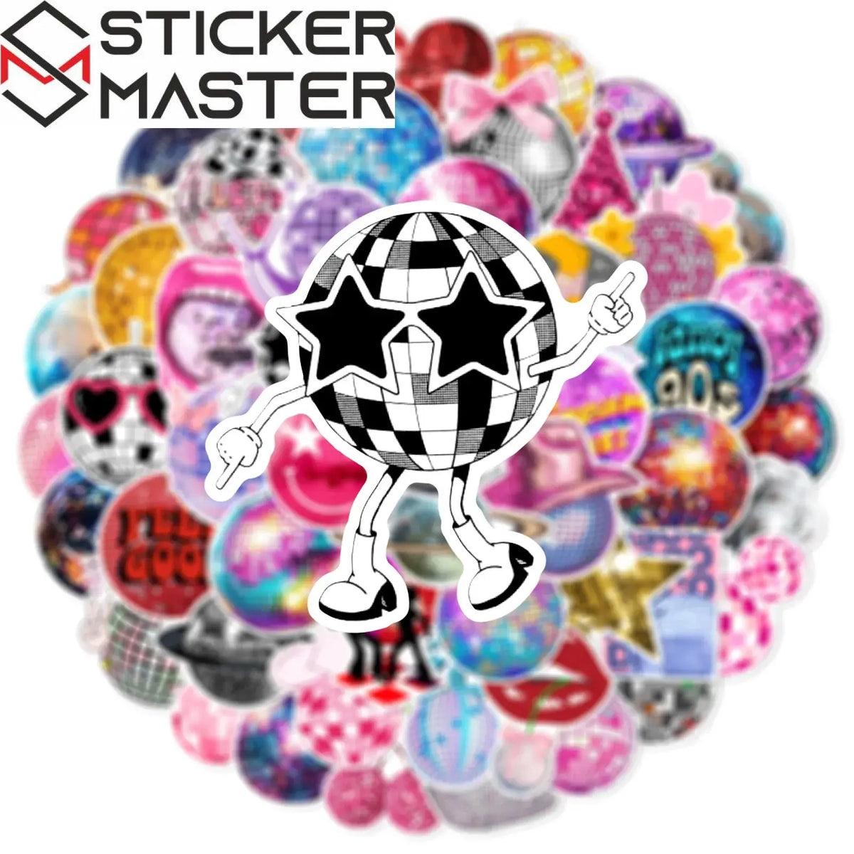 Disco Und Sticker Disco Sticker Seti 50 Parça Retro Parti - Sticker Master