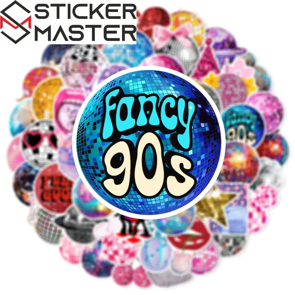 Disco Und Sticker Disco Sticker Seti 50 Parça Retro Parti - Sticker Master