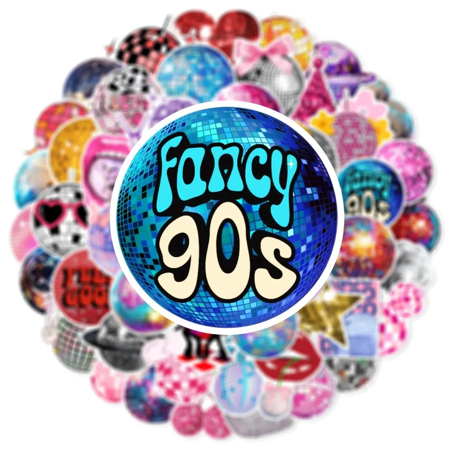 Disco Sticker Seti 50 Parça Retro Parti | Sticker Master - Sticker Master