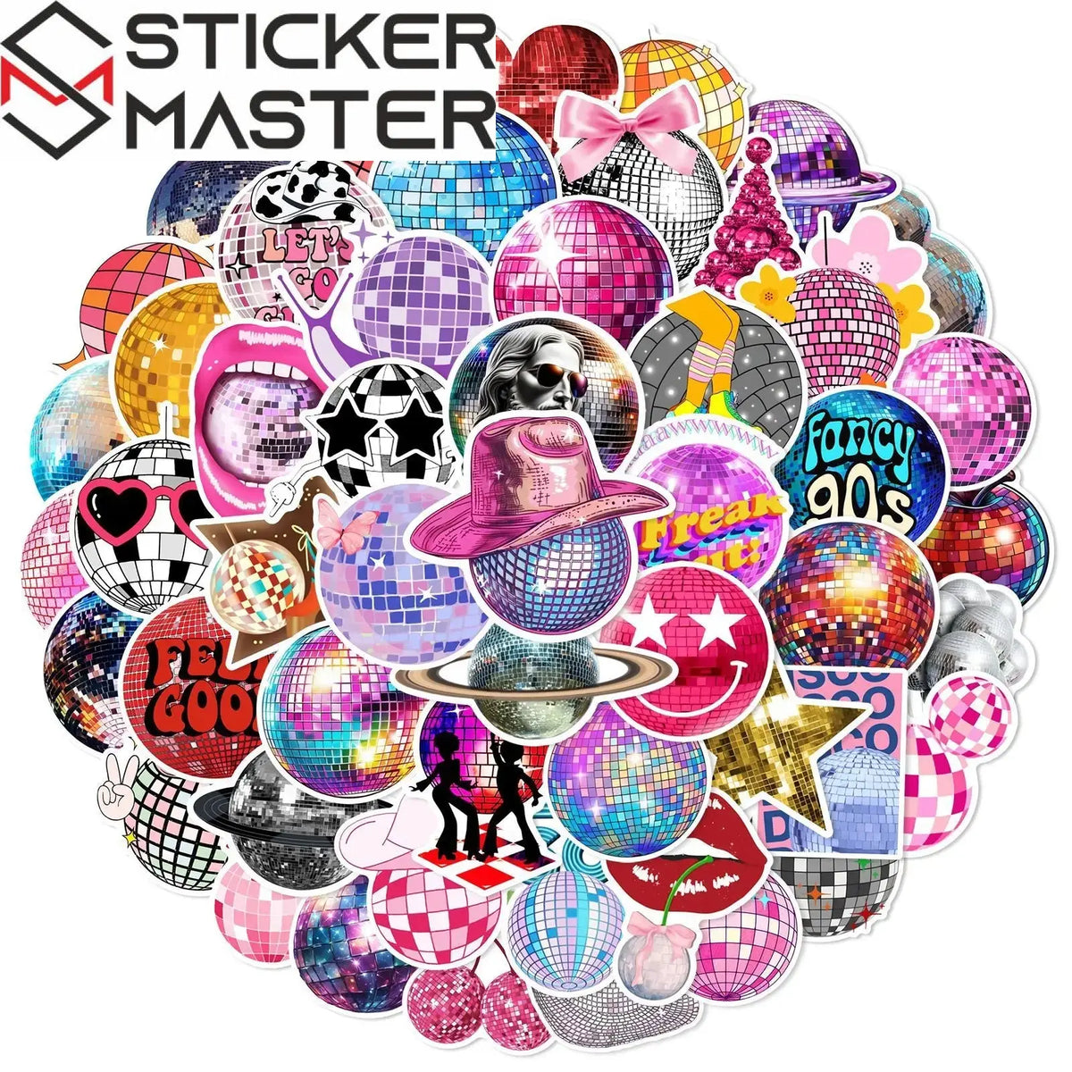 Disco Und Sticker Disco Sticker Seti 50 Parça Retro Parti - Sticker Master