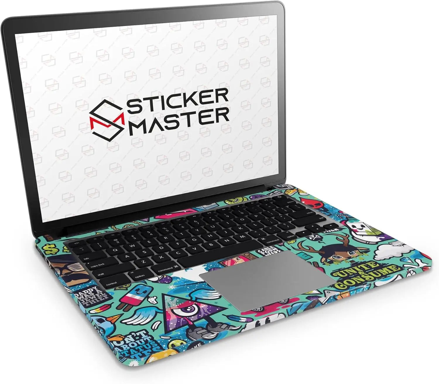 Sticker Master Stickerbomb 3 Evrensel Sticker Dizüstü Bilgisayar Vinil Sticker Decal 12" 13" 13.3" 14" 15" 15.4" 15.6 inç Dizüstü Bilgisayar Çıkartma Koruyucu Macbook Asus Acer Hp Lenovo Huawei Dell İçin - Sticker Master