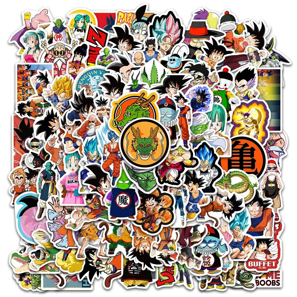 100’lü Dragon Ball Anime Sticker Seti | Sticker Master - Sticker Master