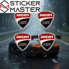Ducati Corse Sticker Seti | 4'lü Kalkan Logo Etiketi | Sticker Master