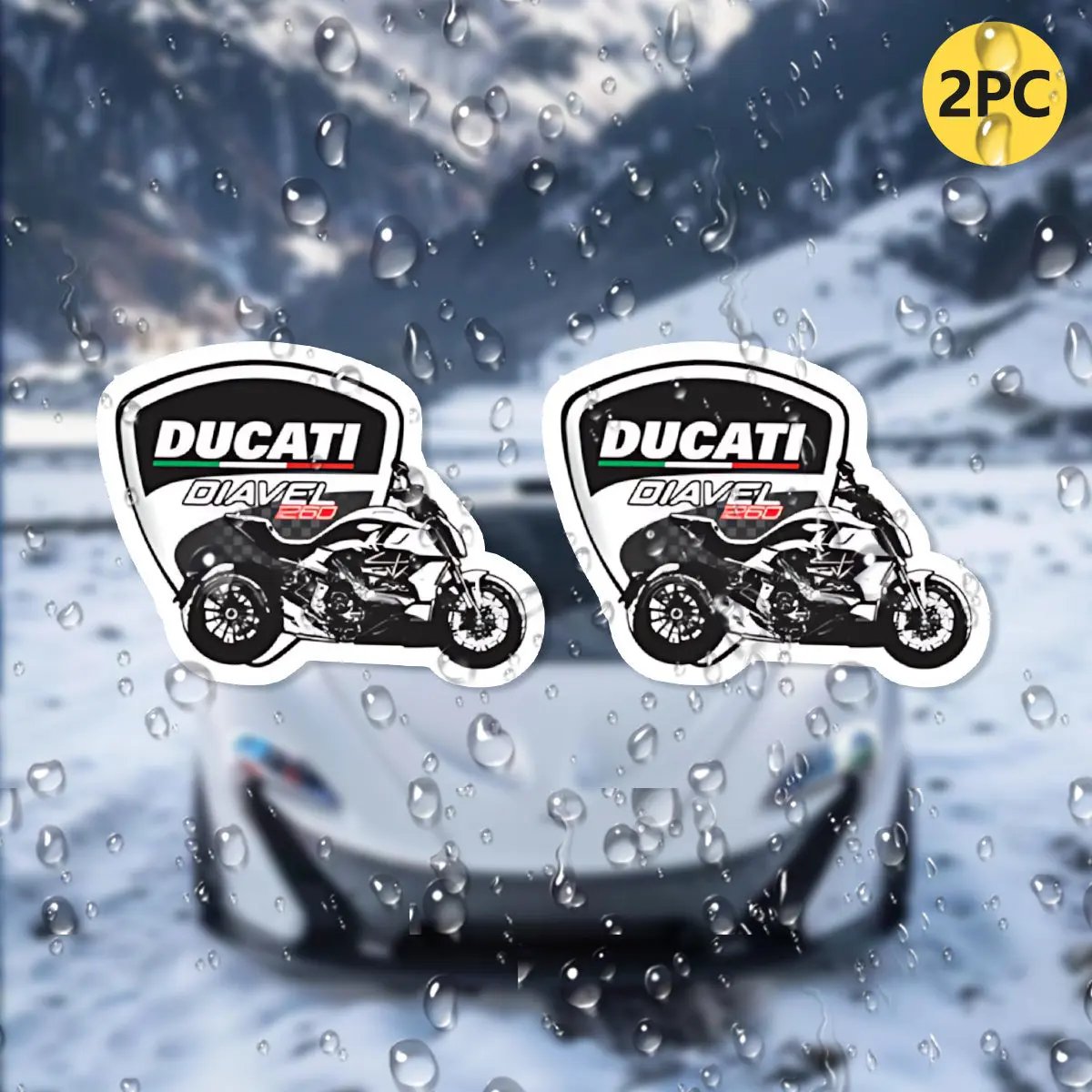 Ducati Diavel 1260cc Logo Sticker 2’li Set Vinil Etiket | Sticker Master - Sticker Master