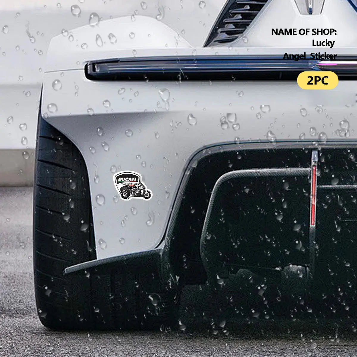 Ducati Diavel 1260cc Logo Sticker 2’li Set Vinil Etiket | Sticker Master - Sticker Master