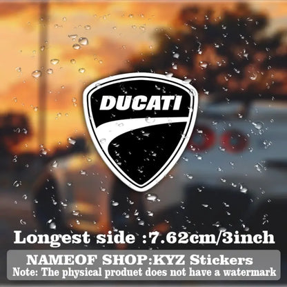 Ducati Logo Siyah Beyaz Sticker 2’li Set Vinil Çıkartma | Sticker Master - Sticker Master
