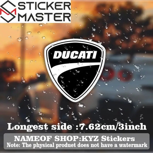 Ducati Logo Siyah Beyaz Sticker 2’li Set Vinil Çıkartma | Sticker Master - Sticker Master