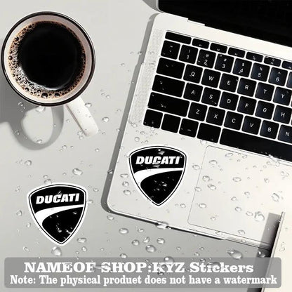 Ducati Logo Siyah Beyaz Sticker 2’li Set Vinil Çıkartma | Sticker Master - Sticker Master