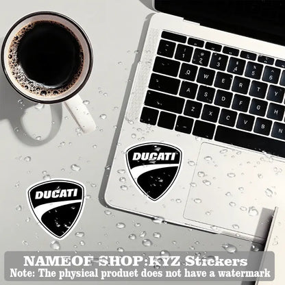 Ducati Logo Siyah Beyaz Sticker 2’li Set Vinil Çıkartma | Sticker Master - Sticker Master