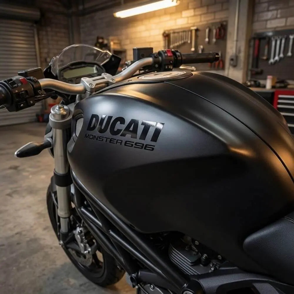 Ducati Monster 696 Sticker Seti Depo ve Grenaj Yazısı | Sticker Master - Sticker Master