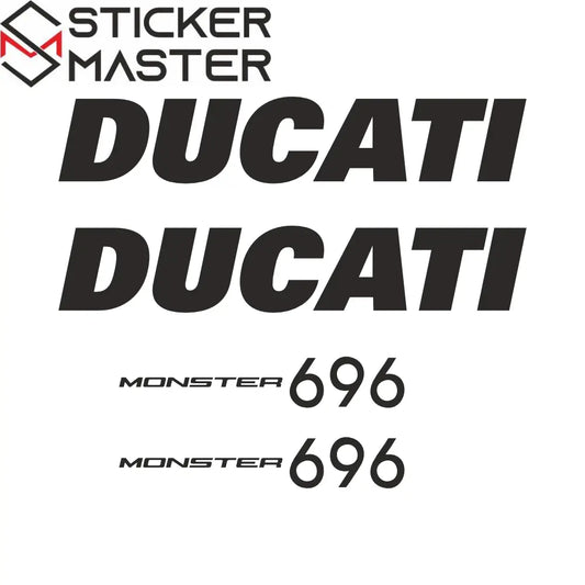 Ducati Monster 696 Sticker Seti Depo ve Grenaj Yazısı | Sticker Master - Sticker Master