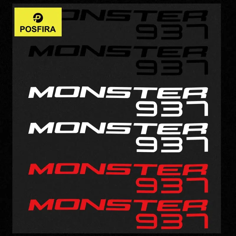 Ducati Monster 937 Sticker | 2021-2024 Depo ve Grenaj Modeli (Çift) Sticker Master