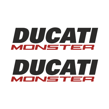 Ducati Monster Sticker Depo ve Grenaj Yazısı Seti | Sticker Master - Sticker Master