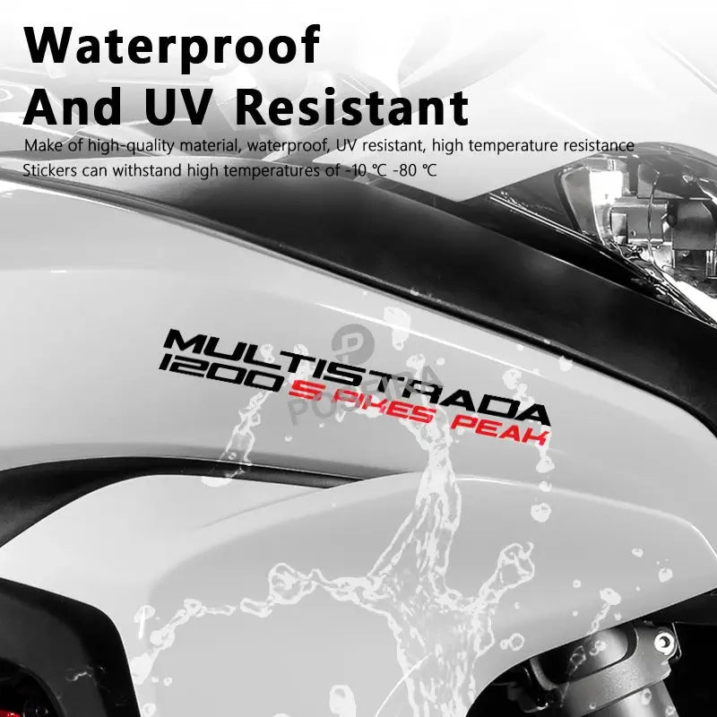 Ducati Multistrada 1200S Sticker Seti Su Geçirmez | Sticker Master Sticker Master