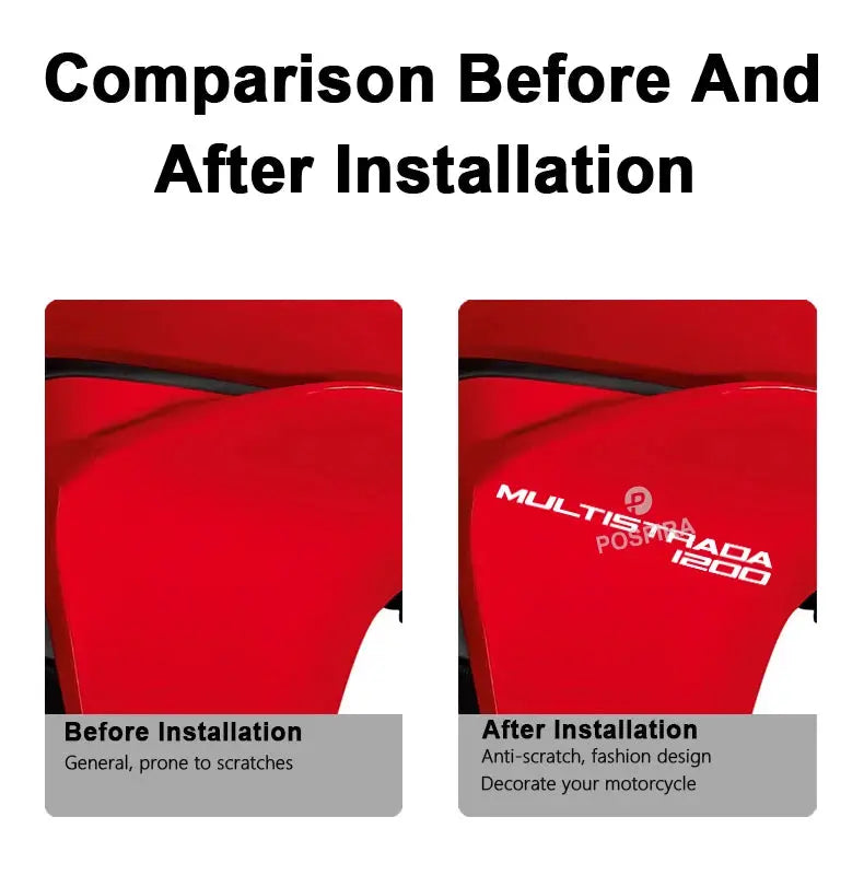 Ducati Multistrada 1200S Sticker Seti Su Geçirmez | Sticker Master Sticker Master